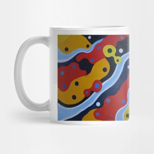 Oil Painting - Psychedelic abstract 2004 Mug